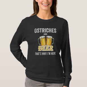 Camiseta Ostras e Cerveja É por isso que estou aqui