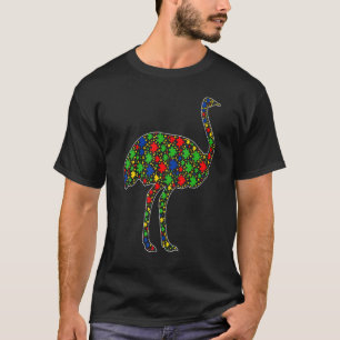 Camiseta Ostrich Animal Quebra-cabeça Parte Consciência do