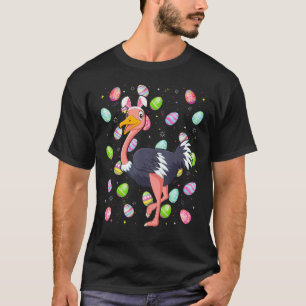 Camiseta Ostrich Bird Easter Ovo Páscoa Engraçado de avestr