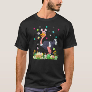 Camiseta Ostrich Bird, Páscoa de Pássaro, em Páscoa, doming