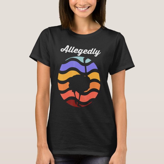 Camiseta Ostrich Birdwatcher Birdwatcher Alegadamente Ost (Frente)