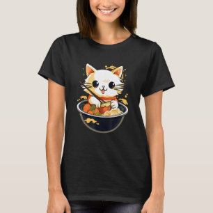 Camiseta Otaku Cat Come Ramen Japonês Noodles 2