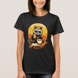 Camiseta Otaku Raccoon come Comida japonesa Ramen Noodles 2