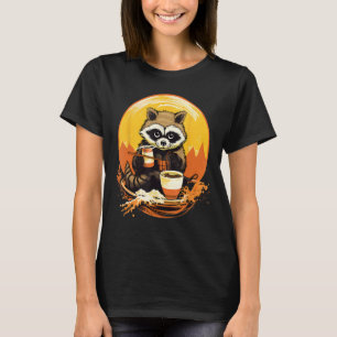 Camiseta Otaku Raccoon come Comida japonesa Ramen Noodles 2