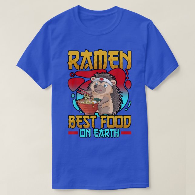 Camiseta Otaku Ramen Best Food On Earth Anime Funny Cute  (Frente do Design)