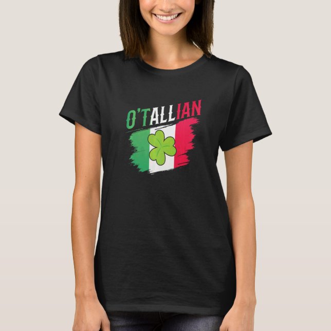 Camiseta O'tallian Leprechaun Gaelic Ireland St Patricks Da (Frente)