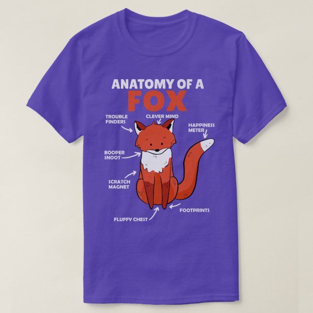 Camiseta Ótima Anatomia De Eplanação De Fo (Frente do Design)