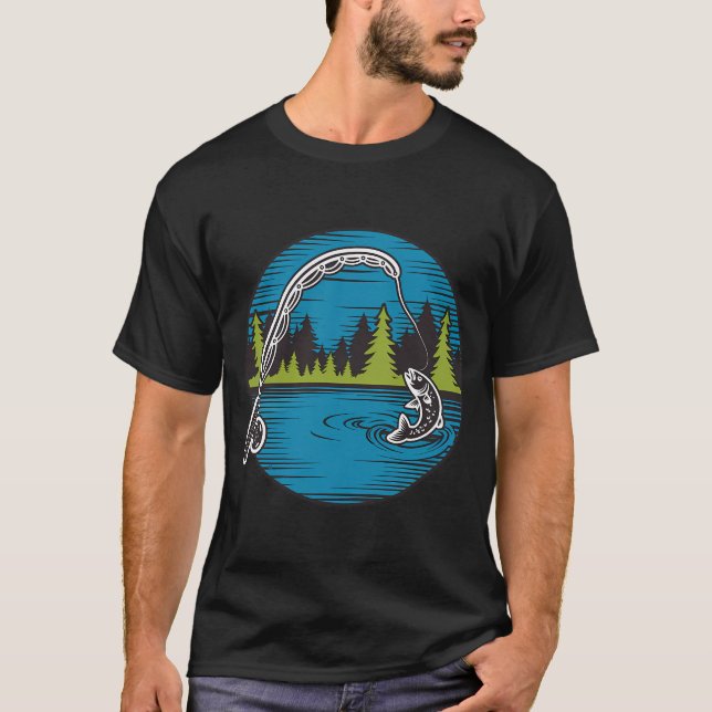 Camiseta Ótima captura de lúcio (Frente)