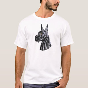 Camiseta Ótima Dane Negra Cortada Eva