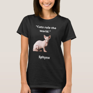 Camiseta Ótima ideia de gato Gatos dominam o mundo Gato Sph