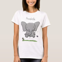 Ótima ilustração de desenho animado de elefante be