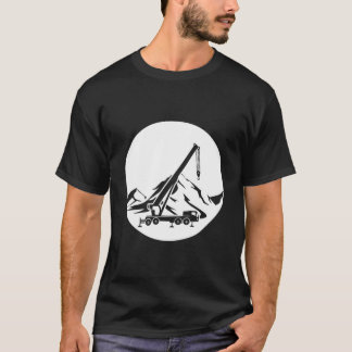 Camiseta Ótima Máquina de Construção de Guindaste Móvel