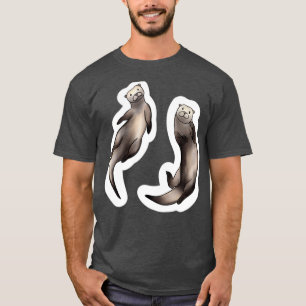 Camiseta Ótimas e adoráveis lontras bonitinhas