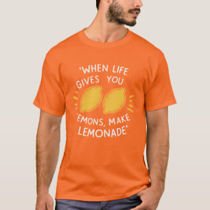 Camiseta Otimismo de Limonada, limões verão