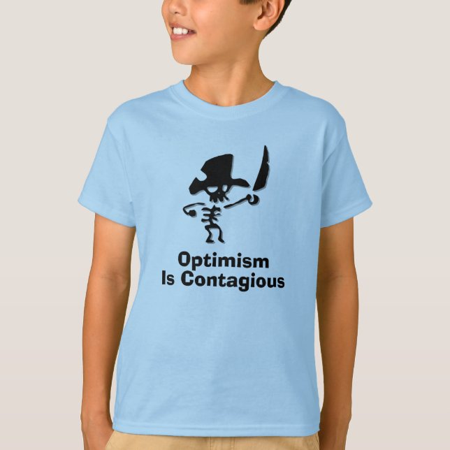 Camiseta Otimismo Pirata É Contagioso (Frente)