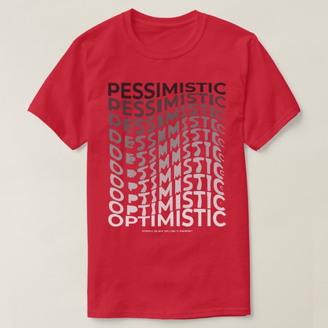 Camiseta Otimista (Frente do Design)