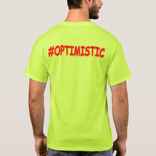 Camiseta "#OTIMISTA" Design. Compre agora (Verso)