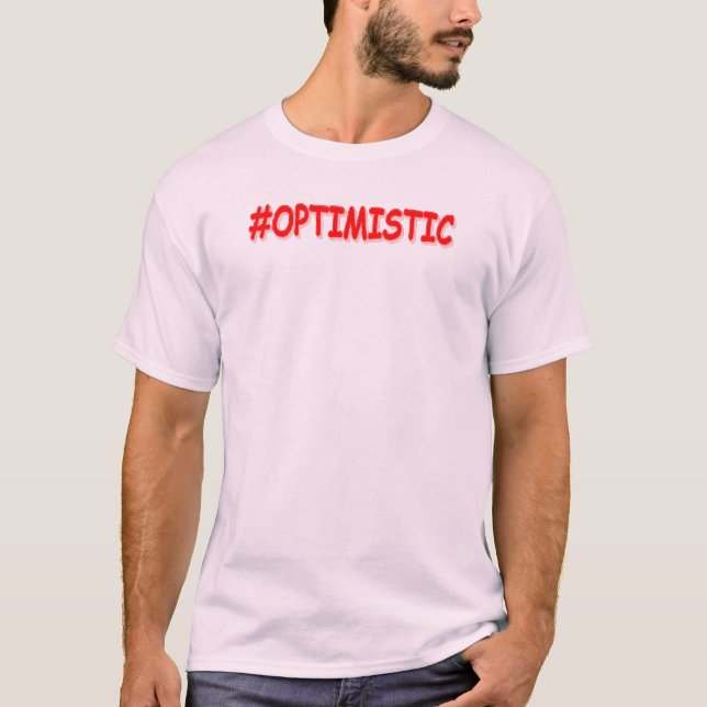 Camiseta "#OTIMISTA" Design. Compre agora (Frente)