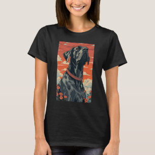 Camiseta Ótimo cão anão estético japonês Ukiyo e 5