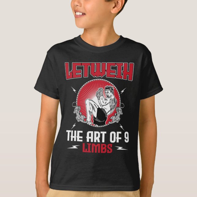 Camiseta Ótimo Conjunto de Boxe Lethwei Chute Mma Kickboxin (Frente)