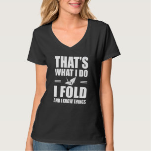 Camiseta Ótimo ditado japonês de origami Grous de papel Ves