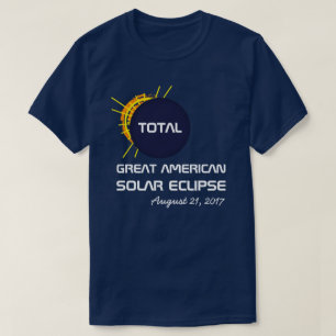 Camiseta Ótimo Eclipse Solar Total Americano personalizável