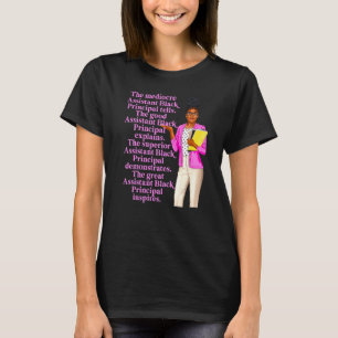 Camiseta Ótimo Educador de Escola Assistente de Diretor Neg