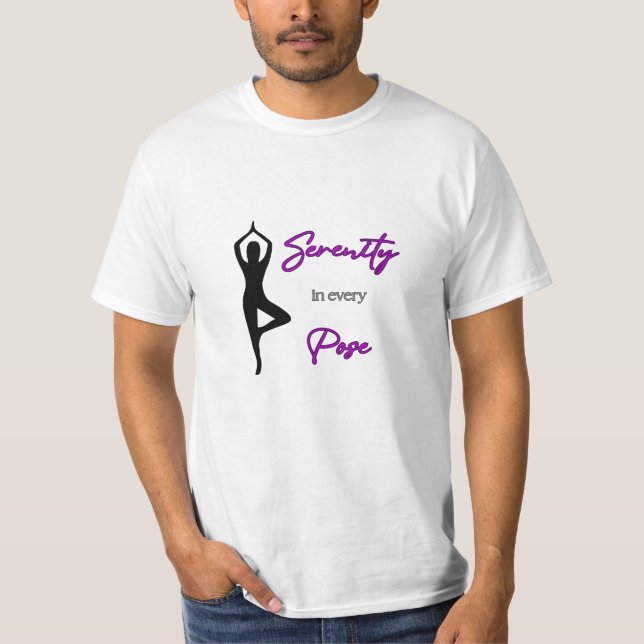 Camiseta ÓTIMO! Serenidade em cada dose - Yoga T-Shirt (Frente)