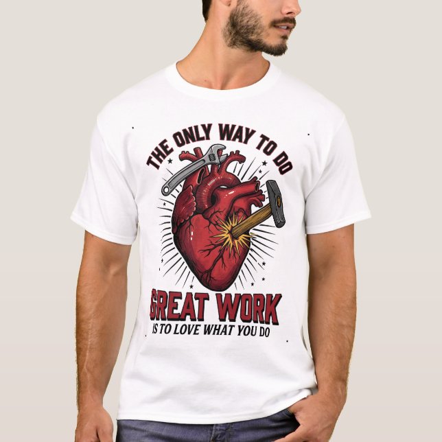 Camiseta Ótimo Trabalho Apreciação ao Funcionário Cresça e  (Frente)