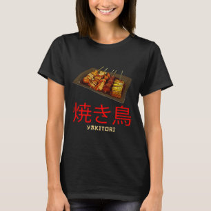 Camiseta Ótimo Yakitori Apparel Espetos de Frango Japonês C