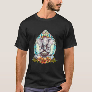Camiseta Ótimos animais de ioga motivo de elefante meditaçã