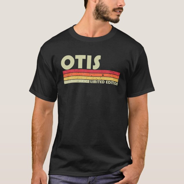 Camiseta OTIS Nome do presente personalizado Funny Retro Vi (Frente)