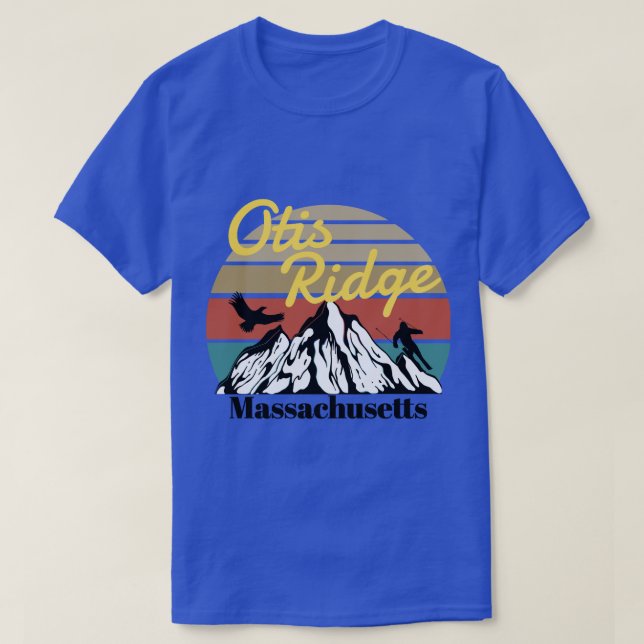 Camiseta Otis Ridge ski Massachusetts (Frente do Design)