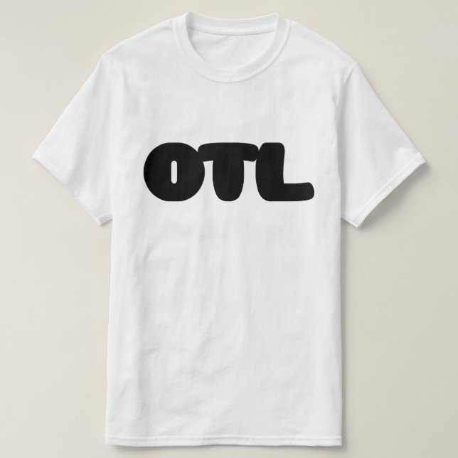 Camiseta OTL Emoticon ~ Slang Coreano (Frente do Design)