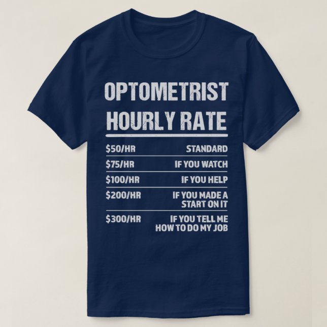 Camiseta Otometrista de Taxa Horária Engraçada Presente de  (Frente do Design)