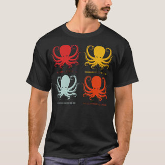 Camiseta Otopus Animal do Monstro do Mar Engraçado