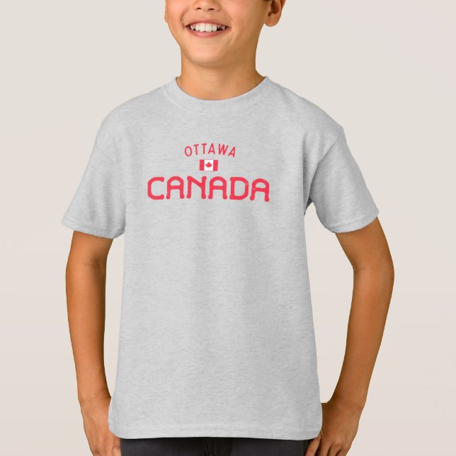 Camiseta Ottawa, Canadá, aflita (Frente)