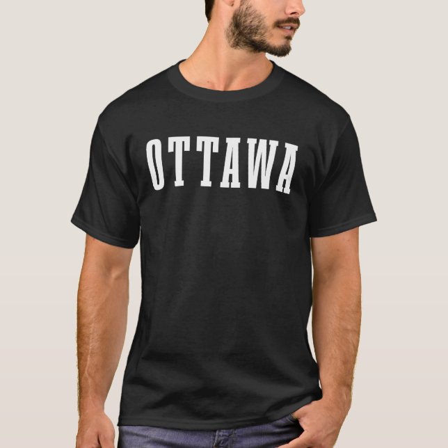 Camiseta Ottawa Canada Vintage Pride Canadense (Frente)