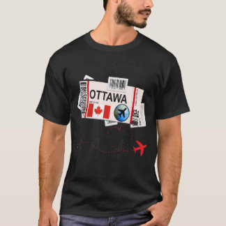 Camiseta Ottawa Girl Ottawa Embarcando Passagem Ottawa