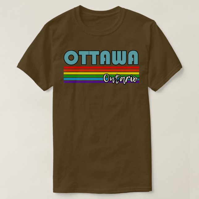 Camiseta Ottawa Ontario Pride Ottawa Gift LGBT Supo LGBT (Frente do Design)