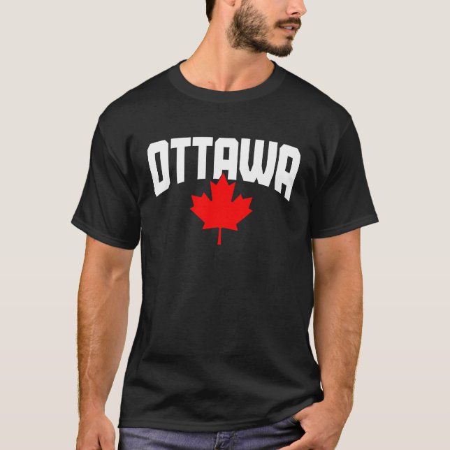 Camiseta Ottawa Quebec Maple Leaf Canada Flag Prid (Frente)