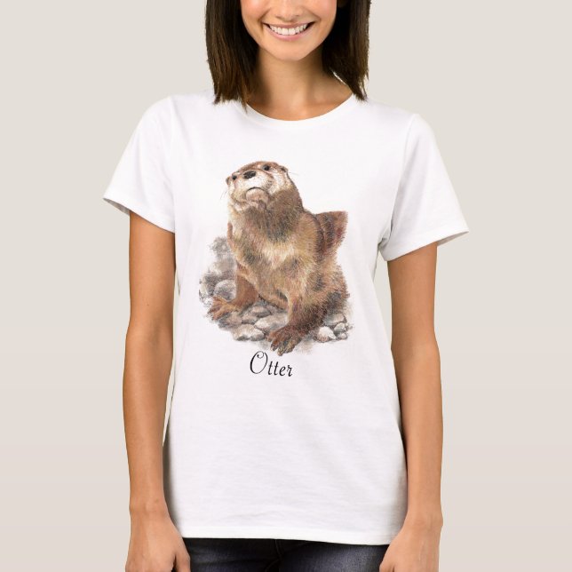 Camiseta Otter Animal Totem (Frente)