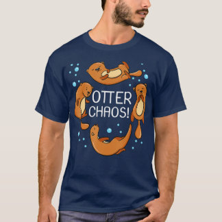 Camiseta Otter Chaos For Kids Cute Sleeping Pajama