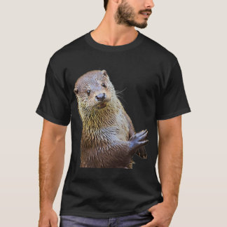 Camiseta Otter E Petróleo - Mar De Pintura