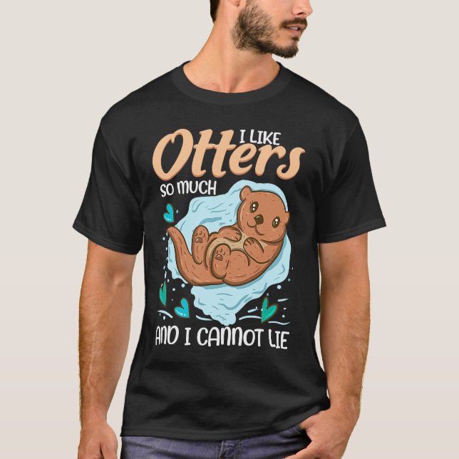 Camiseta Otter   for Sea Otter Ferret Fish Otter Animal (Frente)