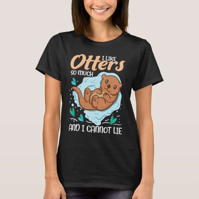 Camiseta Otter   for Sea Otter Ferret Fish Otter Animal (Frente)