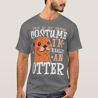 Camiseta Otter Gift para Peixe-Furão-Marinho