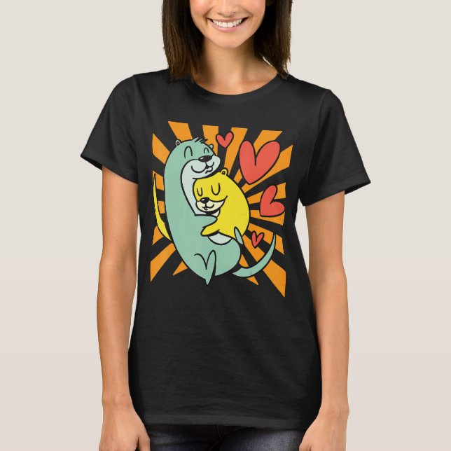 Camiseta Otter Hugging (Frente)