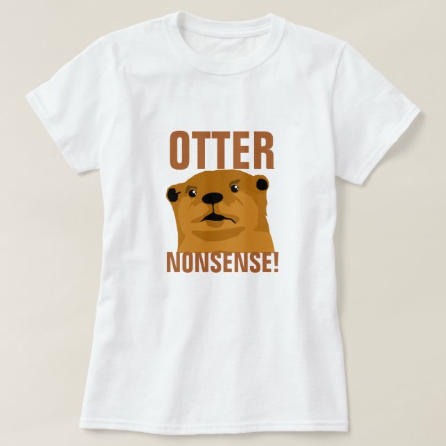 Camiseta Otter Nonsense (Frente do Design)