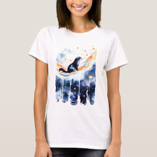 Camiseta Otter num rio Nebula